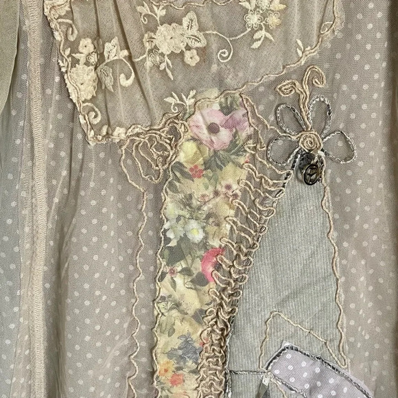 Sonia Fortuna Embroidered Power Net Blouse Top 29785 - Picture 8 of 15